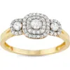 Fuzion Creations Two-tone Diamond Ring In Yellow Gold