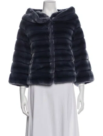 Pre-owned Fuzz Not Fur Jacket In Blue