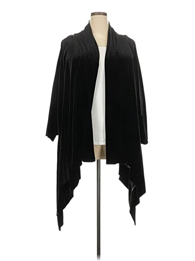 Pre-owned Fuzzi Cardigan Sweater In Black