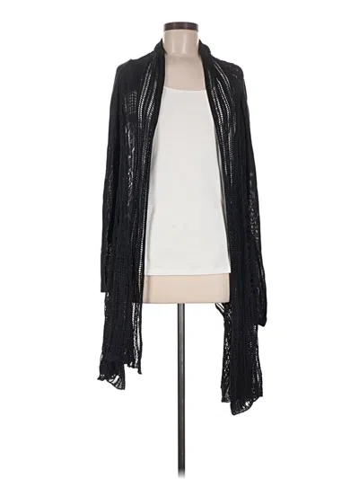 Pre-owned Fuzzi Cardigan Sweater In Black