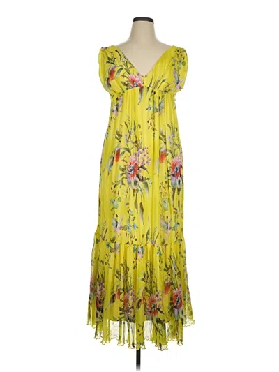 Pre-owned Fuzzi Casual Dress In Yellow