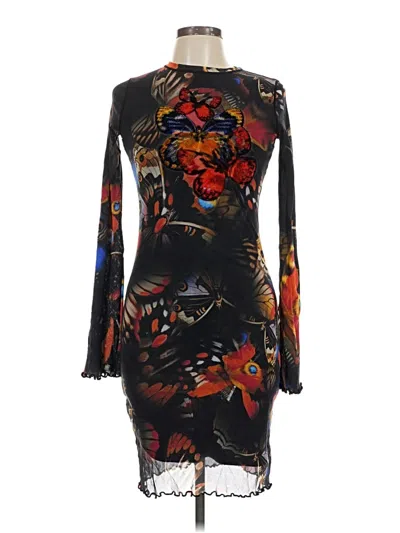 Pre-owned Fuzzi Cocktail Dress In Black