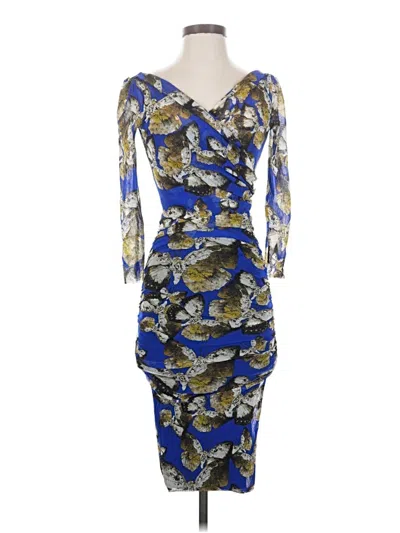 Pre-owned Fuzzi Cocktail Dress In Blue