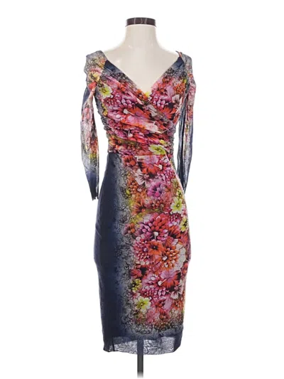 Pre-owned Fuzzi Cocktail Dress In Blue
