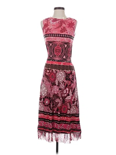 Pre-owned Fuzzi Cocktail Dress In Burgundy