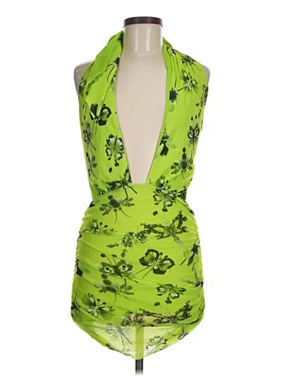 Pre-owned Fuzzi Cocktail Dress In Green