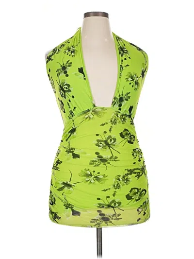 Pre-owned Fuzzi Cocktail Dress In Green