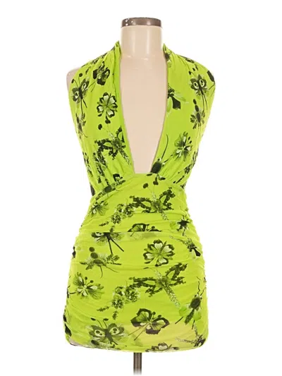 Pre-owned Fuzzi Cocktail Dress In Green