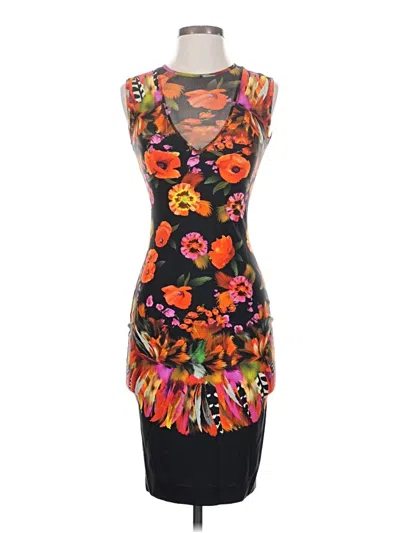 Pre-owned Fuzzi Cocktail Dress In Orange