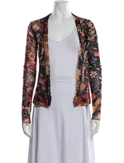 Pre-owned Fuzzi Floral Print Jacket In Multicolor
