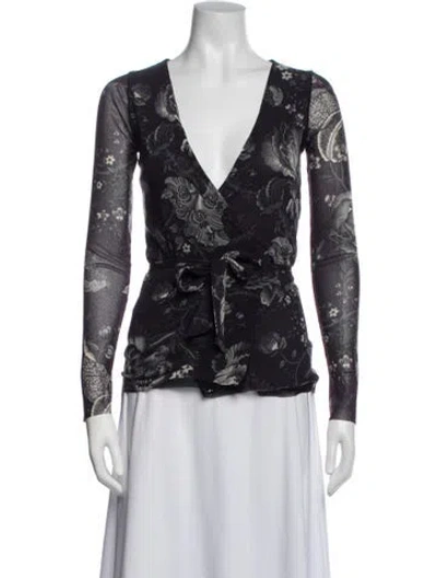 Pre-owned Fuzzi Floral Print Jacket In Red