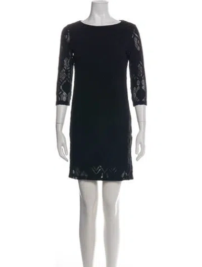 Pre-owned Fuzzi Lace Pattern Mini Dress In Multi