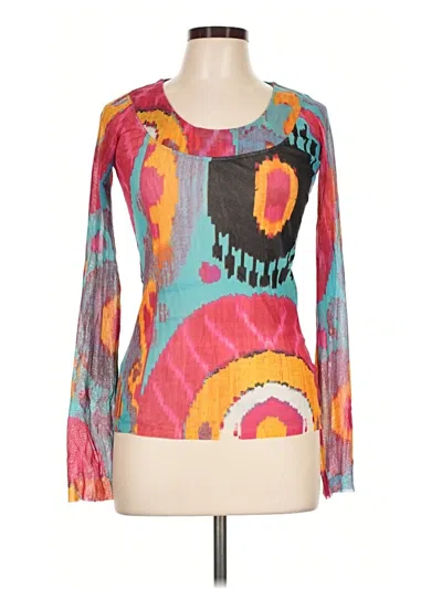 Pre-owned Fuzzi Long Sleeve T-shirt In Teal