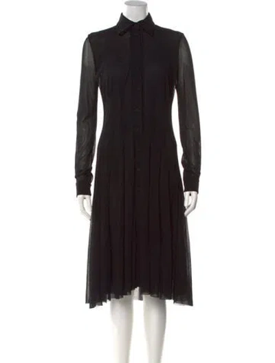 Pre-owned Fuzzi Midi Length Dress In Black