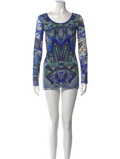 Pre-owned Fuzzi Nylon Mini Dress In Black
