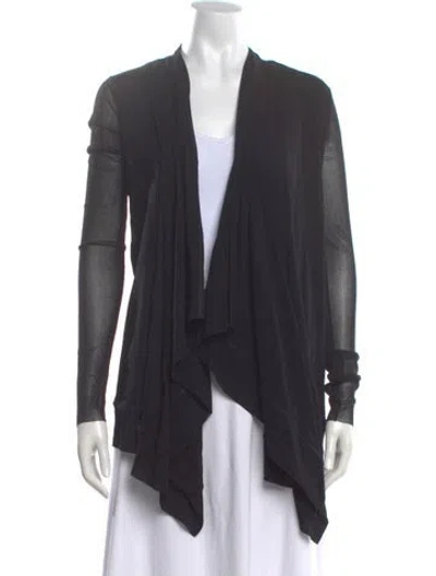 Pre-owned Fuzzi Open Front Sweater In Gray
