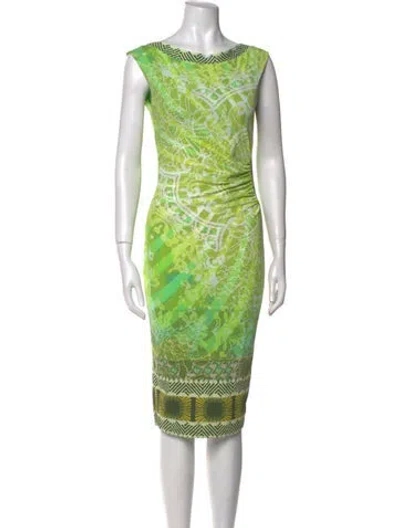 Pre-owned Fuzzi Printed Knee-length Dress In Multi