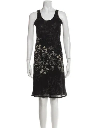 Pre-owned Fuzzi Printed Mini Dress In Gray