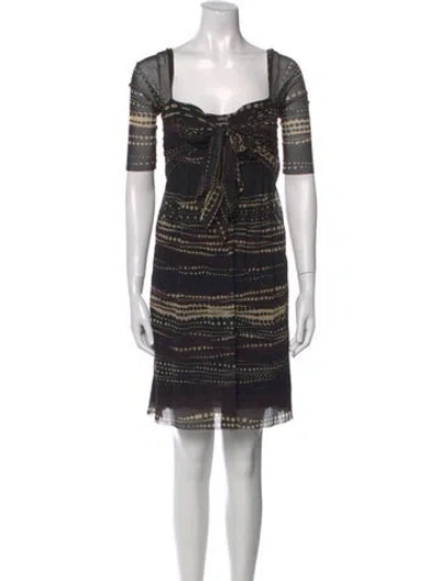 Pre-owned Fuzzi Printed Mini Dress In Multi