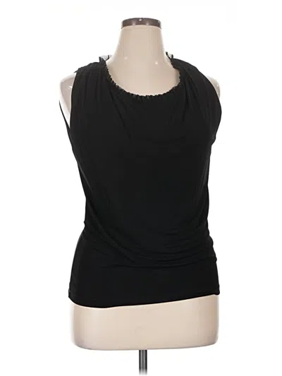Pre-owned Fuzzi Sleeveless Blouse In Black