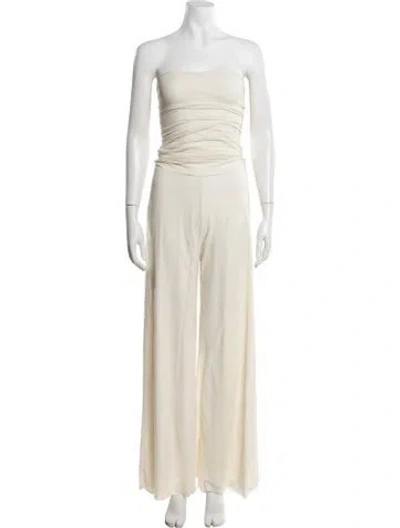 Pre-owned Fuzzi Vintage 2000's Jumpsuit In White