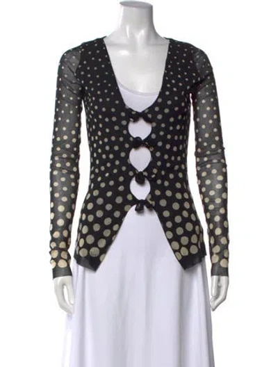 Pre-owned Fuzzi Vintage 2000's Sweater In Black/white
