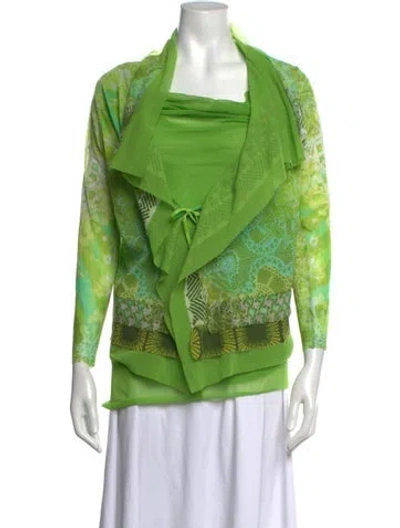Pre-owned Fuzzi Vintage 2000's Sweater In Green