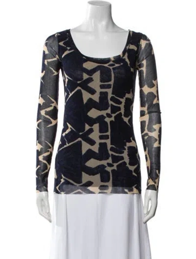 Pre-owned Fuzzi Vintage 2000's Top In Blue