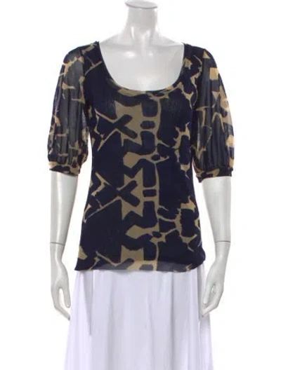 Pre-owned Fuzzi Vintage 2000's Top In Blue