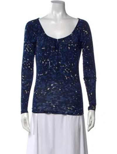 Pre-owned Fuzzi Vintage 2000's Top In Blue