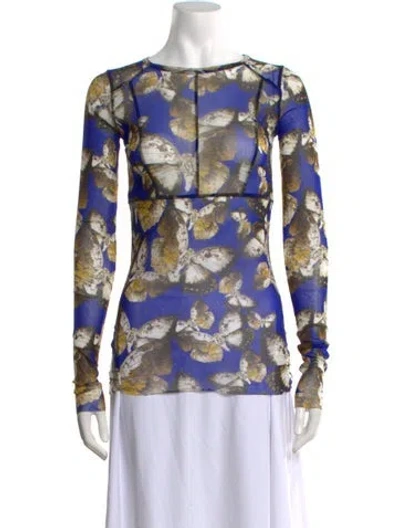 Pre-owned Fuzzi Vintage 2000's Top In Blue