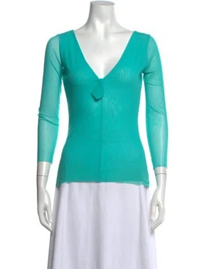 Pre-owned Fuzzi Vintage 2000's Top In Blue