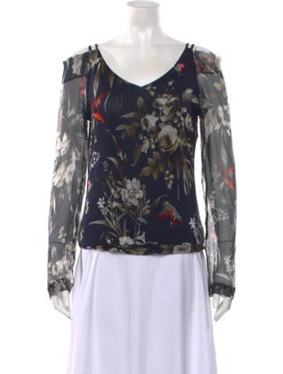Pre-owned Fuzzi Vintage 2000's Top In Blue