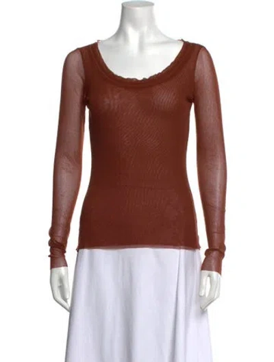Pre-owned Fuzzi Vintage 2000's Top In Brown
