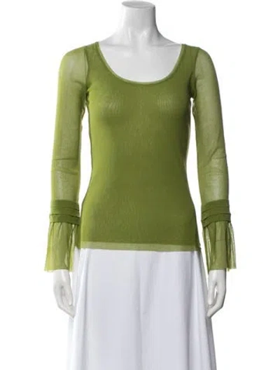 Pre-owned Fuzzi Vintage 2000's Top In Green