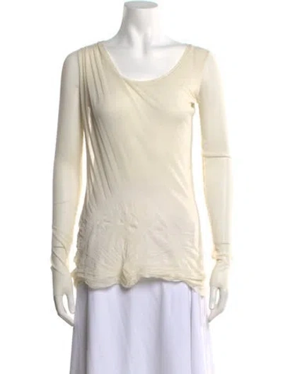 Pre-owned Fuzzi Vintage 2000's Top In Neutrals