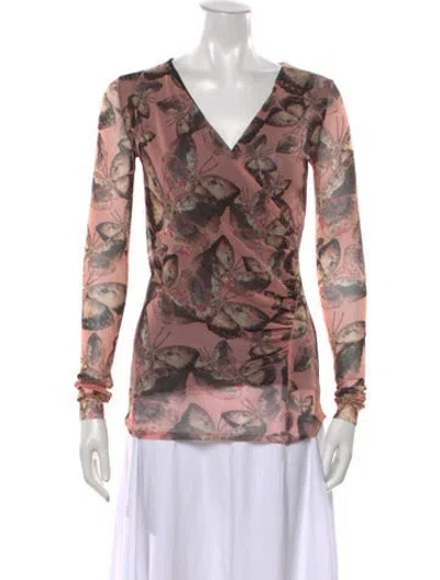 Pre-owned Fuzzi Vintage 2000's Top In Pink