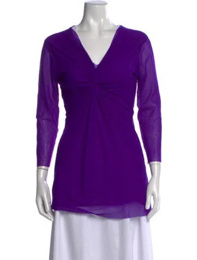 Pre-owned Fuzzi Vintage 2000's Top In Purple