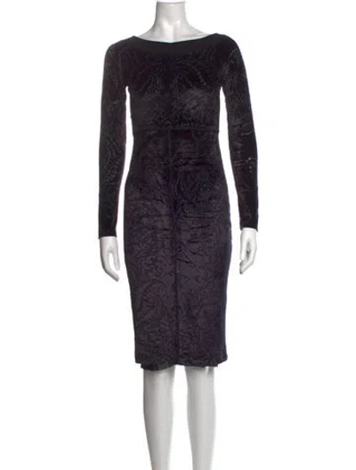Pre-owned Fuzzi Vintage Knee-length Dress In Black