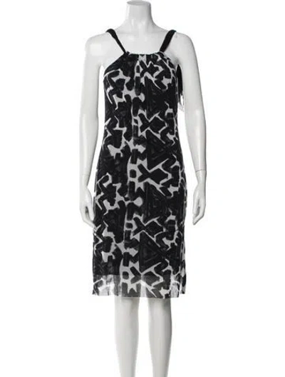 Pre-owned Fuzzi Vintage Knee-length Dress In Grey