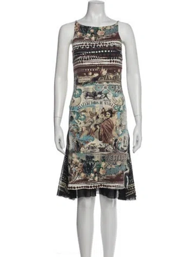 Pre-owned Fuzzi Vintage Knee-length Dress In Neutral