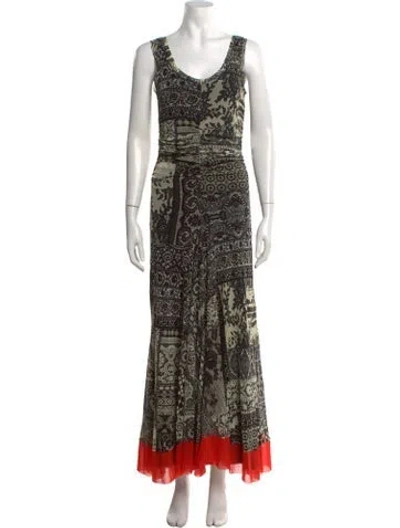 Pre-owned Fuzzi Vintage Long Dress In Black