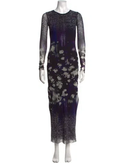 Pre-owned Fuzzi Vintage Long Dress In Black