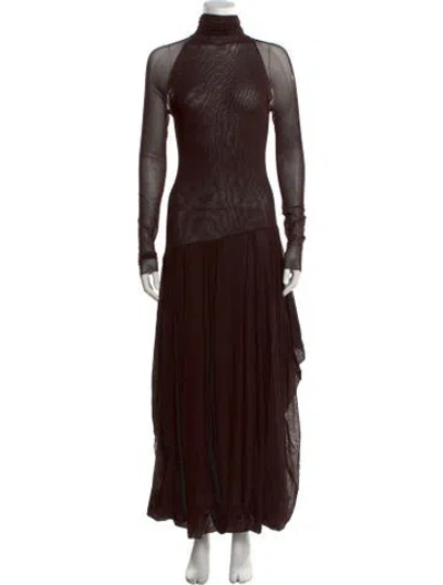 Pre-owned Fuzzi Vintage Long Dress In Purple