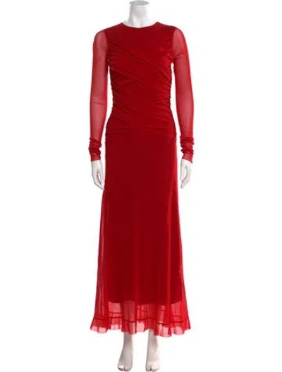 Pre-owned Fuzzi Vintage Long Dress In Red