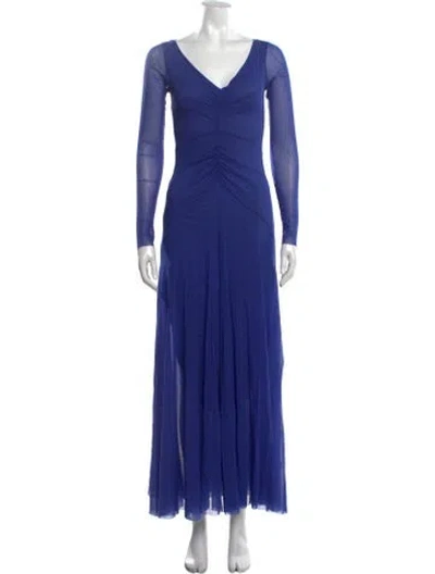 Pre-owned Fuzzi Vintage Long Dress W/ Tags In Blue