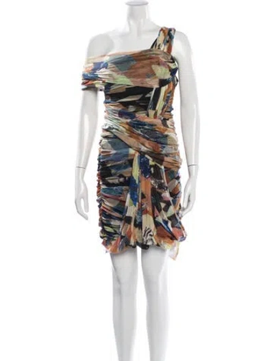 Pre-owned Fuzzi Vintage Mini Dress In Neutrals
