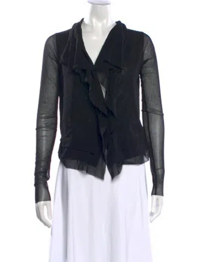 Pre-owned Fuzzi Vintage Nylon Sweater In Black