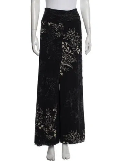 Pre-owned Fuzzi Vintage Wide Leg Pants In Black