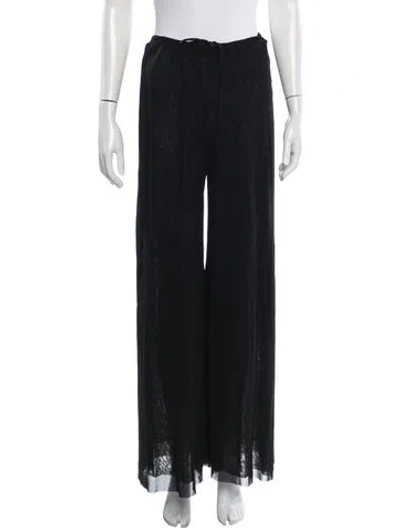 Pre-owned Fuzzi Vintage Wide Leg Pants In Black